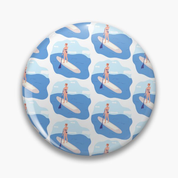 Item preview, Water sports. Young woman standing on sup board  designed and sold by Innamalinka.