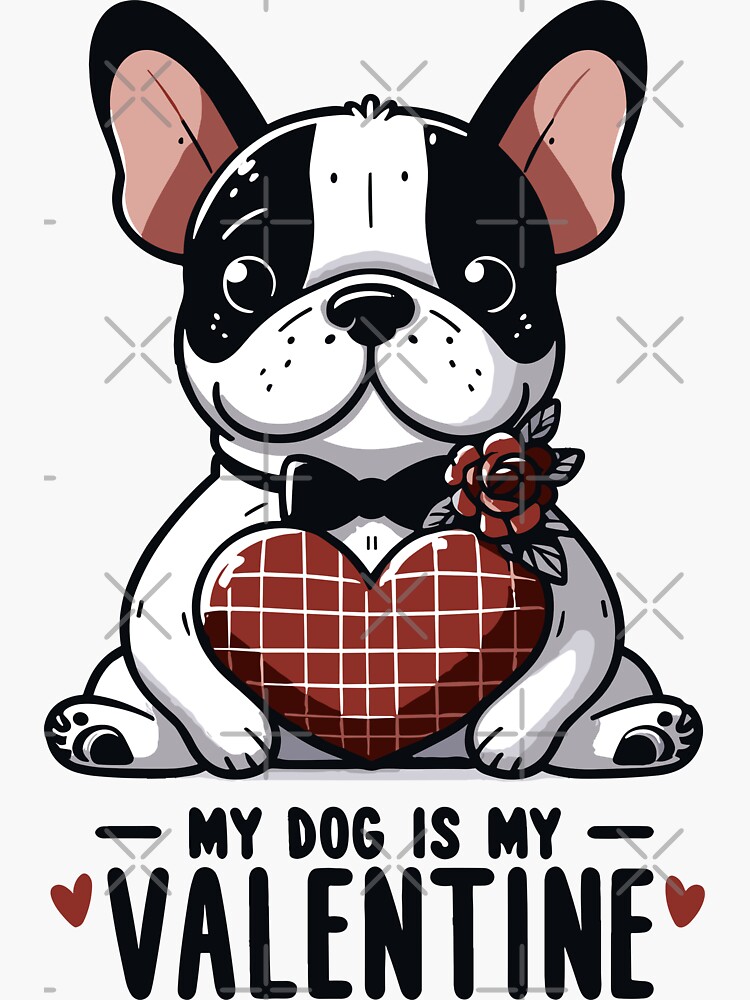 My Dog Is My Valentine Decal