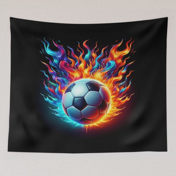 Item preview, Burning Football Soccer designed and sold by LoviDesign.