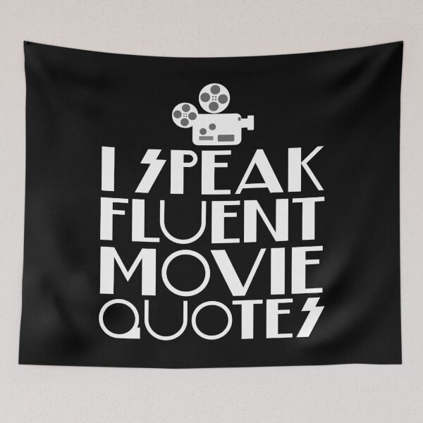 Item preview, I Speak Fluent Movie Quotes Film Maker Filmmaker Cinema Tee designed and sold by Kieran Abbott.