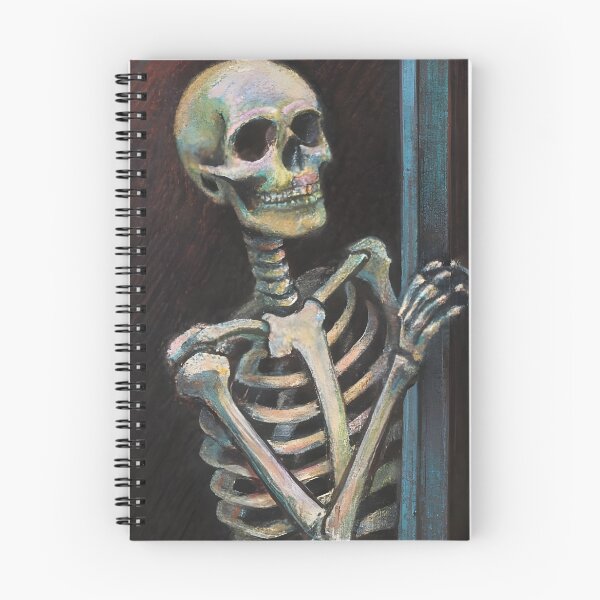 Item preview,  Pastel pencil illustration, close-up glamour a skeleton in the cupboard designed and sold by MalakShams.