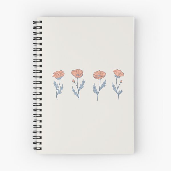 Artikelvorschau, Bemalte Mohnblumen in einer Reihe entworfen und verkauft von lurepeating.