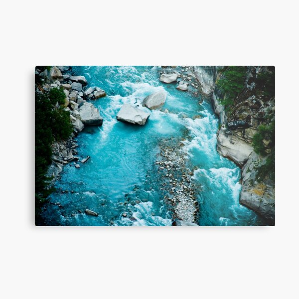 River Ganga in valley Himalayas mountains Metal Print