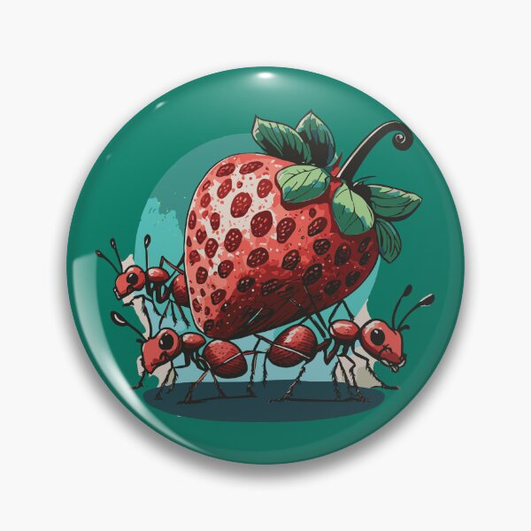 Item preview, Ants carrying Strawberry designed and sold by Corner-Distro.