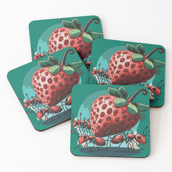 Item preview, Ants carrying Strawberry designed and sold by Corner-Distro.