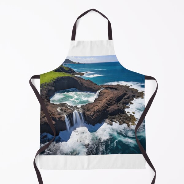 Item preview, A waterfall on a rocky island designed and sold by johndesign88.