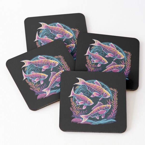 Item preview, Neon Fish Illustration designed and sold by Corner-Distro.