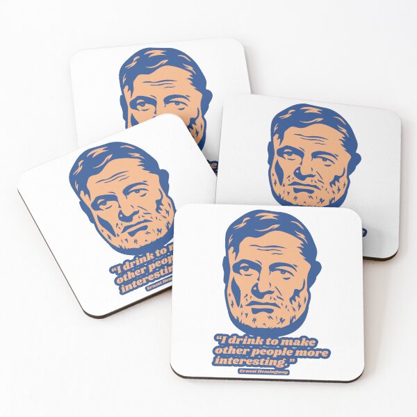 Item preview, Ernest Hemingway and quotes designed and sold by dobbyf.