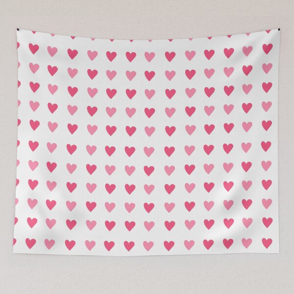 Item preview, 25 Minimalistic Two Coloured Pink Hearts Set designed and sold by posterful.