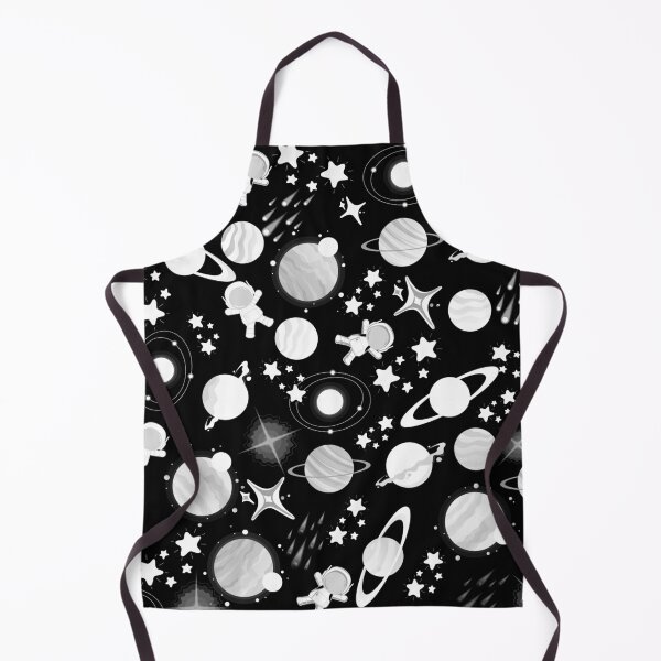 Item preview, planets colour black and white outer space planet galaxy stars pattern designed and sold by DesignYourWaystore.