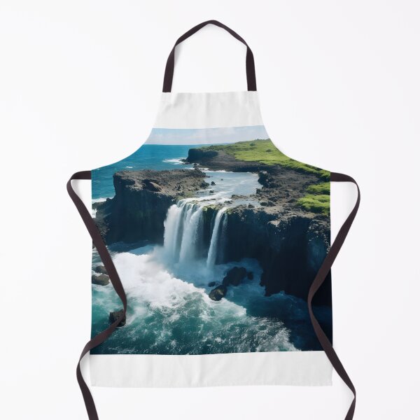 Item preview, A waterfall over a rocky cliff designed and sold by johndesign88.