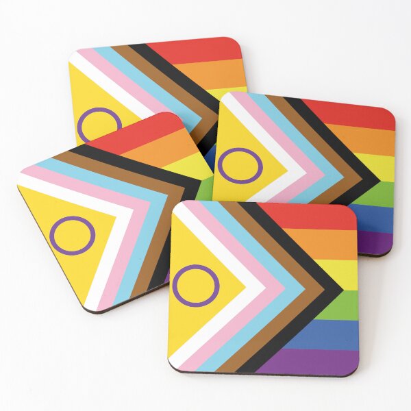 Item preview, New Updated Intersex Inclusive Progress Pride Flag designed and sold by Danler.