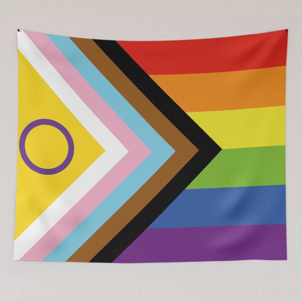Item preview, New Updated Intersex Inclusive Progress Pride Flag designed and sold by Danler.