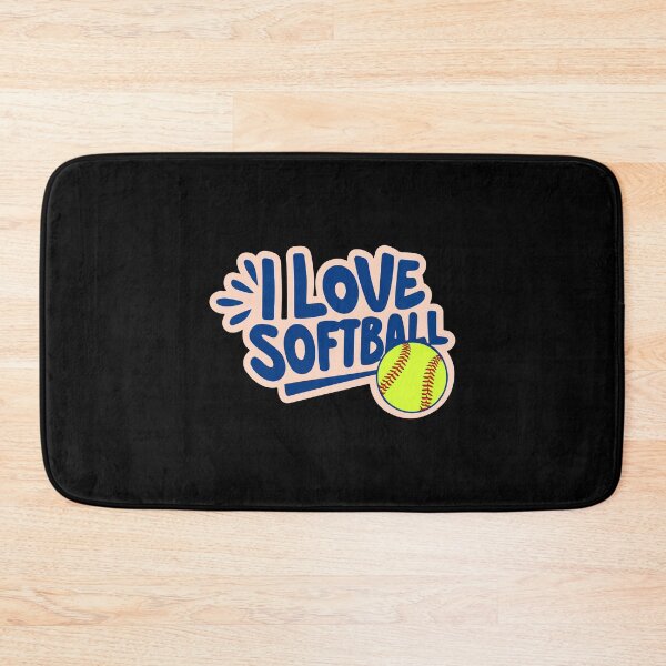 Item preview, I Love SoftBall pitching bat umpire catch throw soft ball designed and sold by w1ckerman.