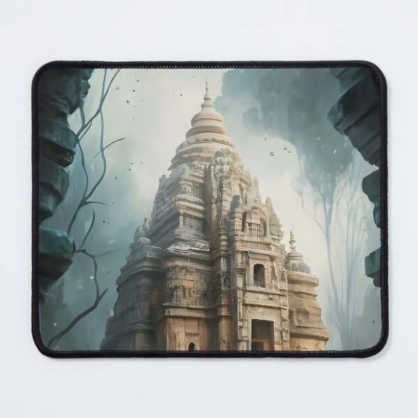 Item preview, Forgotten Ruins Hindu temple, their story lost to time and nature's embrace designed and sold by MalakShams.