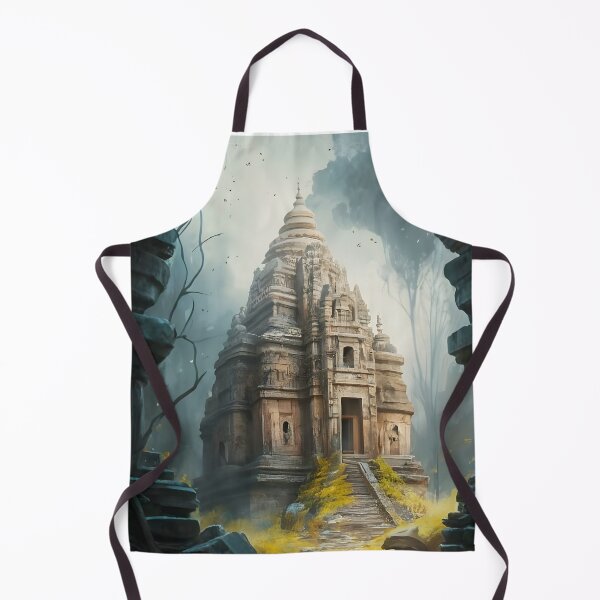 Item preview, Forgotten Ruins Hindu temple, their story lost to time and nature's embrace designed and sold by MalakShams.