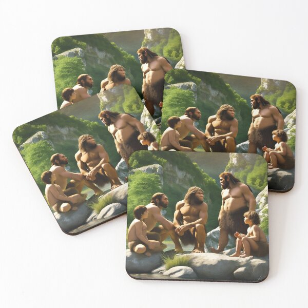 Item preview, Neanderthal family  designed and sold by Lachrymosa.
