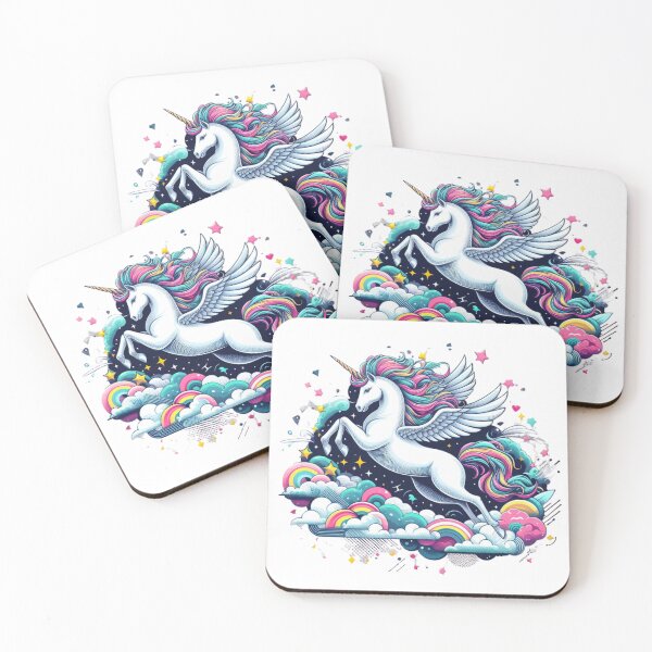 Item preview, Unicorn lover : Flying unicorn designed and sold by DigitalPrintsByEcho.