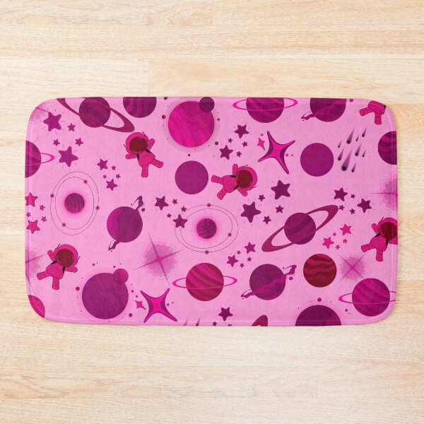Item preview, planets colour pink outer space planet galaxy stars pattern designed and sold by DesignYourWaystore.