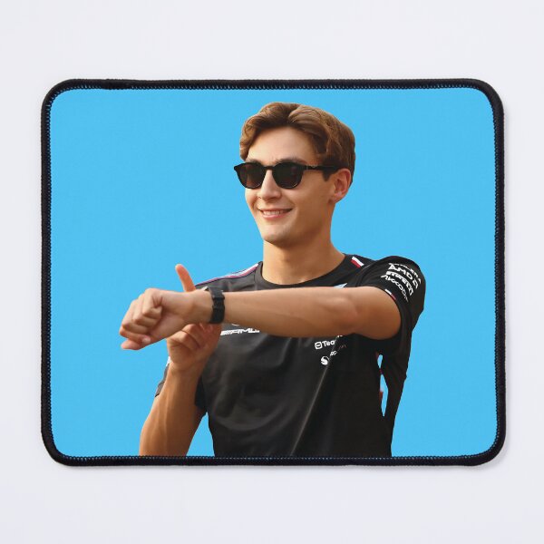 Item preview, George F1 Driver shows time with Sunglasses Lewis Hamilton's Teammate designed and sold by FormulaGTee1.