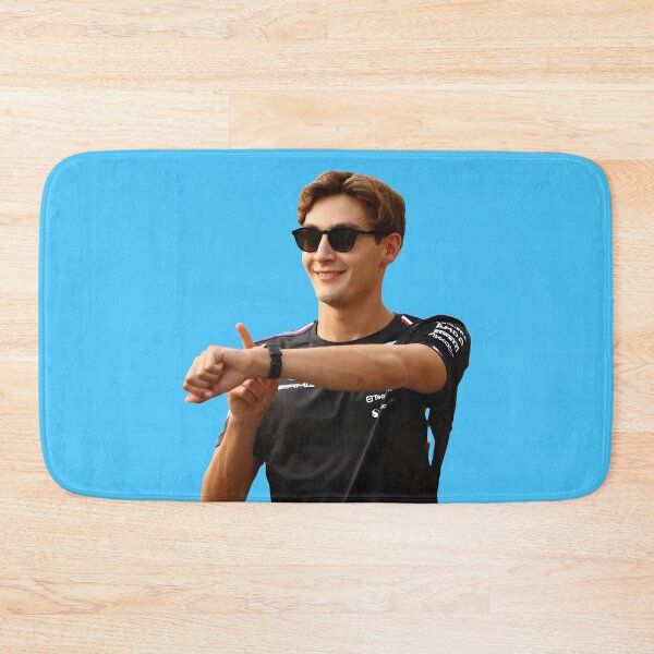 Item preview, George F1 Driver shows time with Sunglasses Lewis Hamilton's Teammate designed and sold by FormulaGTee1.