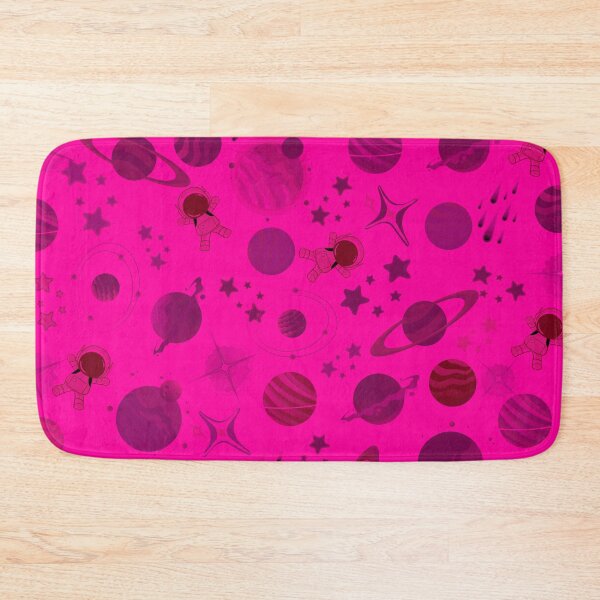 Item preview, planets colour pink outer space planet galaxy stars pattern designed and sold by DesignYourWaystore.