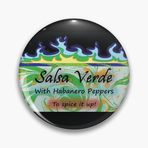 Item preview, Salsa Verde With Habanero Peppers To Spice it Up V1 designed and sold by AnahuacDesigns.