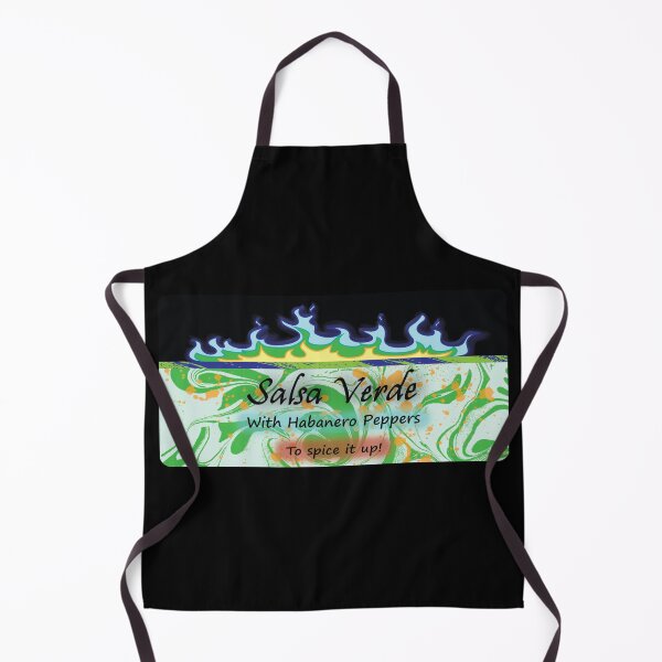 Item preview, Salsa Verde With Habanero Peppers To Spice it Up V1 designed and sold by AnahuacDesigns.