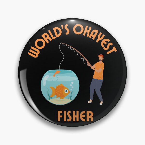 Item preview, World's Okayest Fisher designed and sold by AnulaArt.