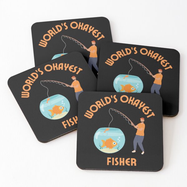 Item preview, World's Okayest Fisher designed and sold by AnulaArt.