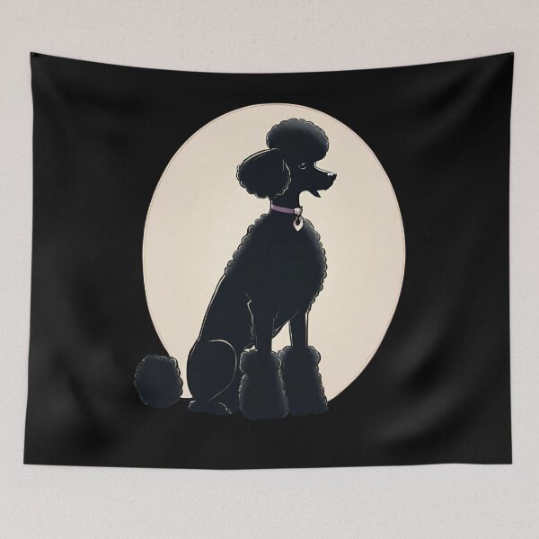 Item preview, Elegant Poodle Silhouette designed and sold by ChicTrendz.