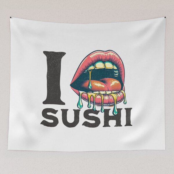 Item preview, I LOVE SUSHI designed and sold by Retro-Rebellion.