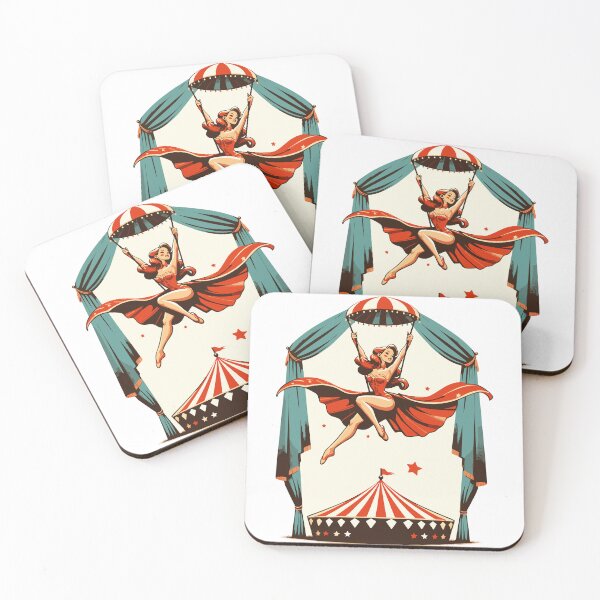 Item preview, Circus girl give show on flying trapeze designed and sold by TomFrontierArt.