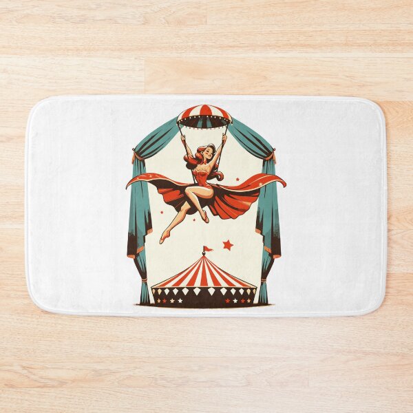 Item preview, Circus girl give show on flying trapeze designed and sold by TomFrontierArt.