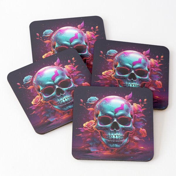 Item preview, Neon Skull designed and sold by ProfArtStudio.