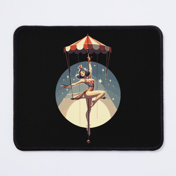 Item preview, Circus girl give show on flying trapeze designed and sold by TomFrontierArt.