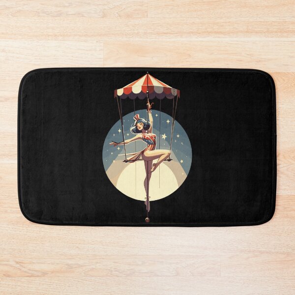 Item preview, Circus girl give show on flying trapeze designed and sold by TomFrontierArt.