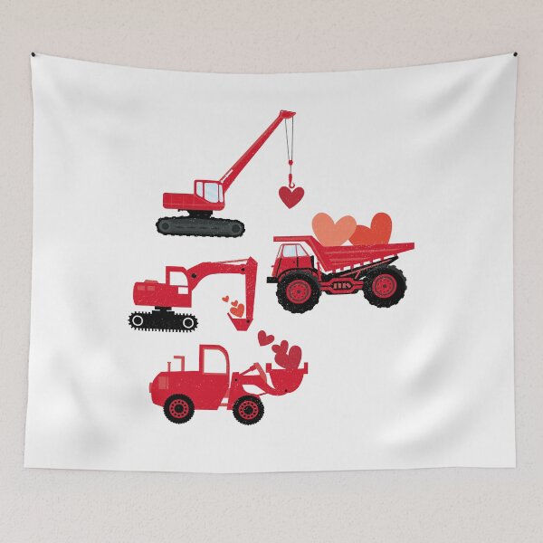 Item preview, Kids Valentines Day Construction Trucks Funny Boys Kids Toddler designed and sold by Empiredesigner3.