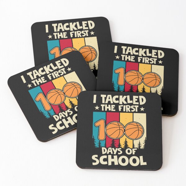 Item preview, 100 days of school basketball , I Tackled the first 100 days of school , I Tackled 100 Days Of School basketball 100th Day designed and sold by TigerArtistic.
