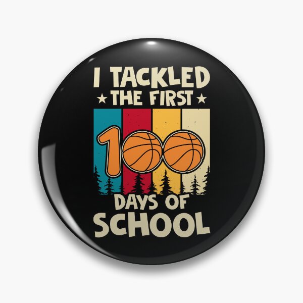 Item preview, 100 days of school basketball , I Tackled the first 100 days of school , I Tackled 100 Days Of School basketball 100th Day designed and sold by TigerArtistic.