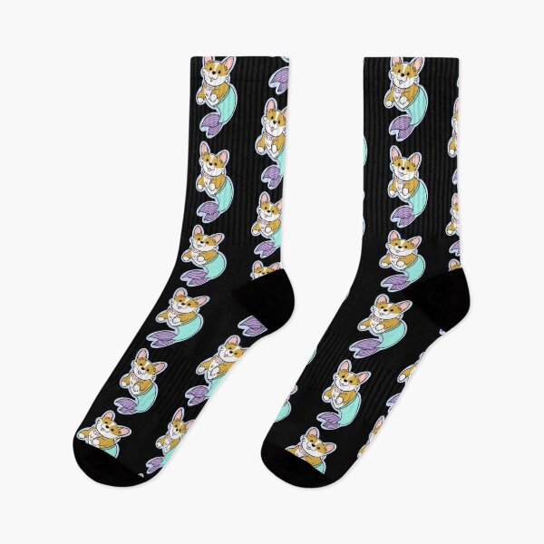 Item preview, Cute Mermaid Corgi designed and sold by DrawsCutePaws.