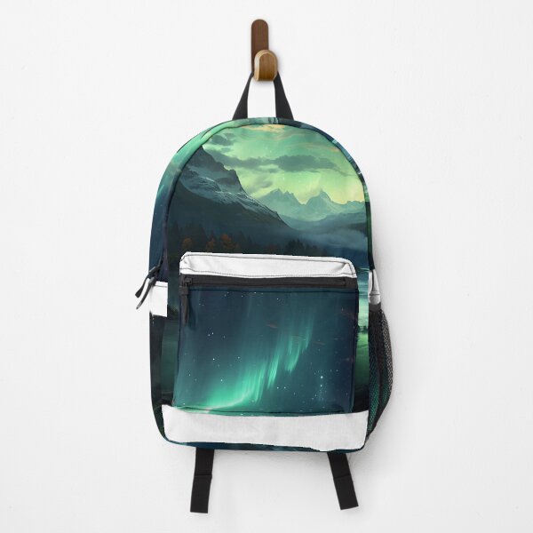 Item preview, A lake with green lights in the sky designed and sold by johndesign88.