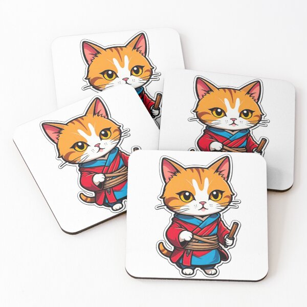 Item preview, Cinnamon cat assassin Japan designed and sold by KorArtStudio.