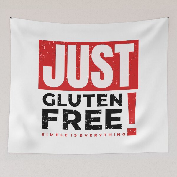 Item preview, Just Gluten-free" t shirt design - Bright mode designed and sold by MyGluteesFree77.