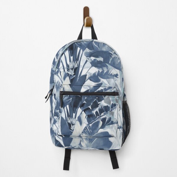 Item preview, Tropical palm tree in the jungle in blue coulor designed and sold by Natalia Ruzhyna.