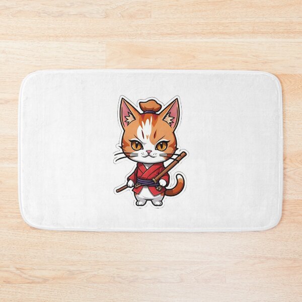 Item preview, Cute Cinnamon cat assassin Japan designed and sold by KorArtStudio.