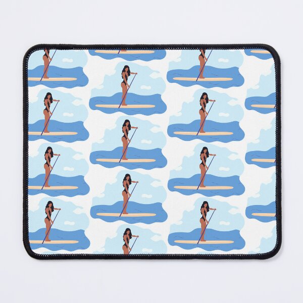 Item preview, Water sports. Young woman standing on sup board  designed and sold by Innamalinka.