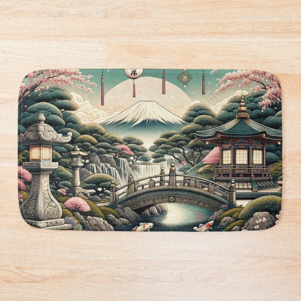 Item preview, Tranquil Garden of Fuji and Blossoms designed and sold by CostedPH.