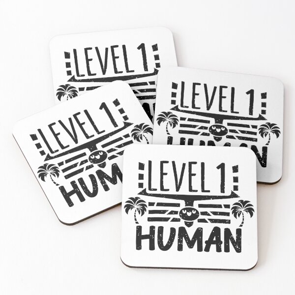 Item preview, Level 1 Human -simple black palm tree design designed and sold by EmeraldeaArt.