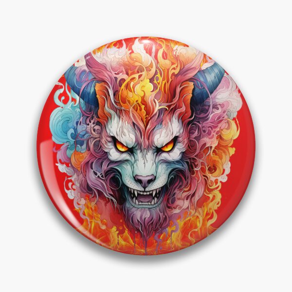 Item preview, Spirit Demon of Fire, fantasy art designed and sold by LoneAngel.